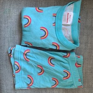 Hanna Andersson rainbow short jammies